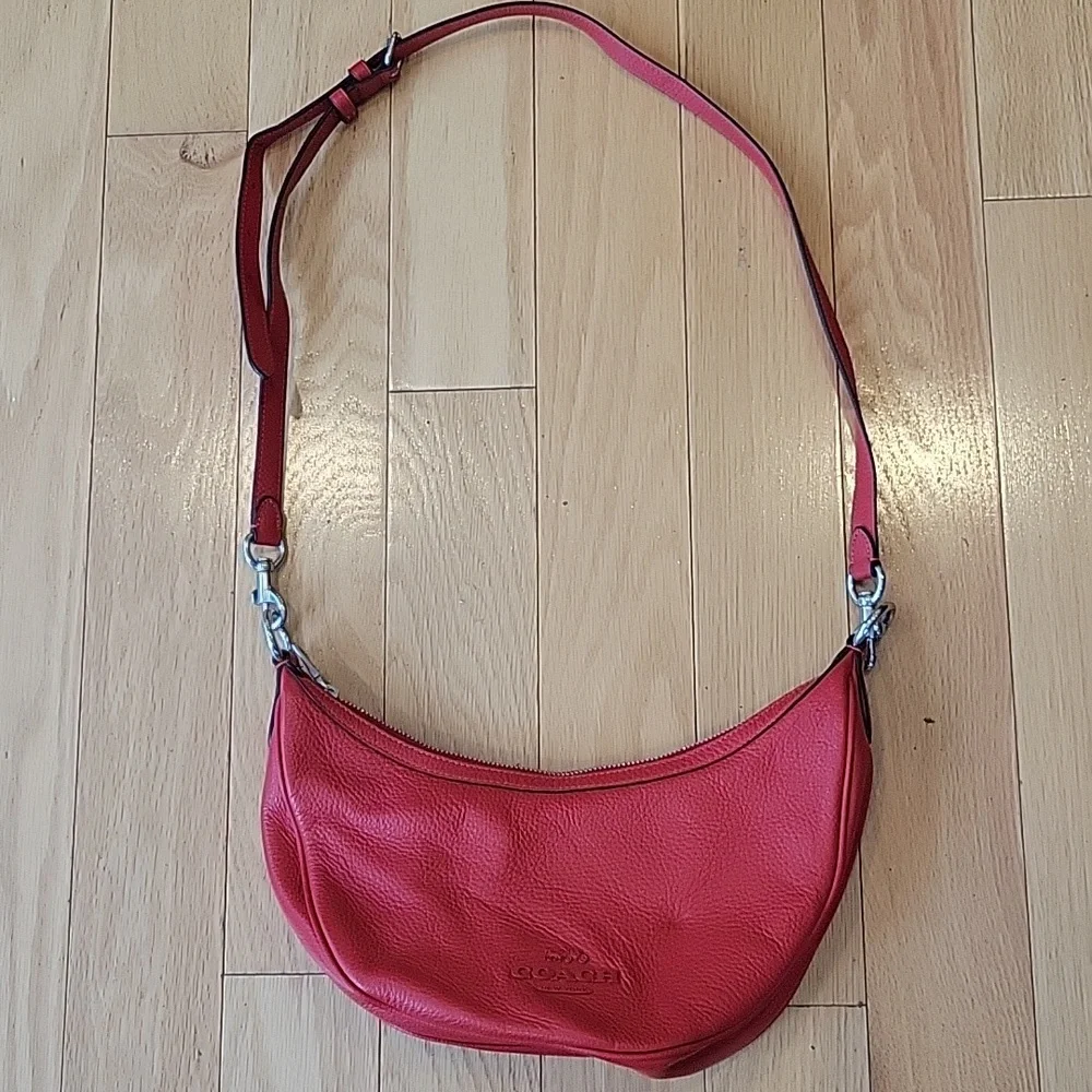 Coach Aria Crossbody Bag In Bright Poppy